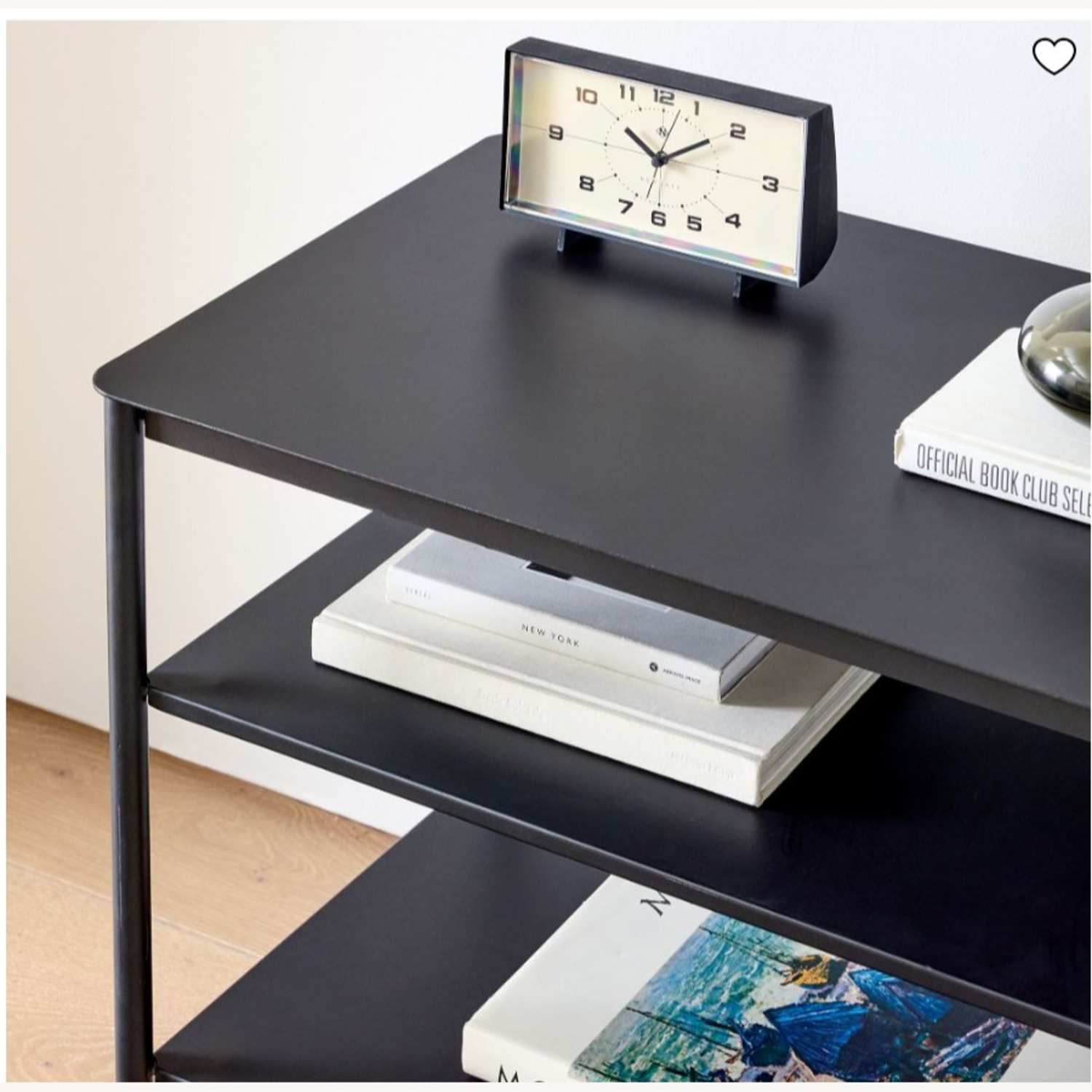 West Elm Percy Black Metal Side Table - image-3