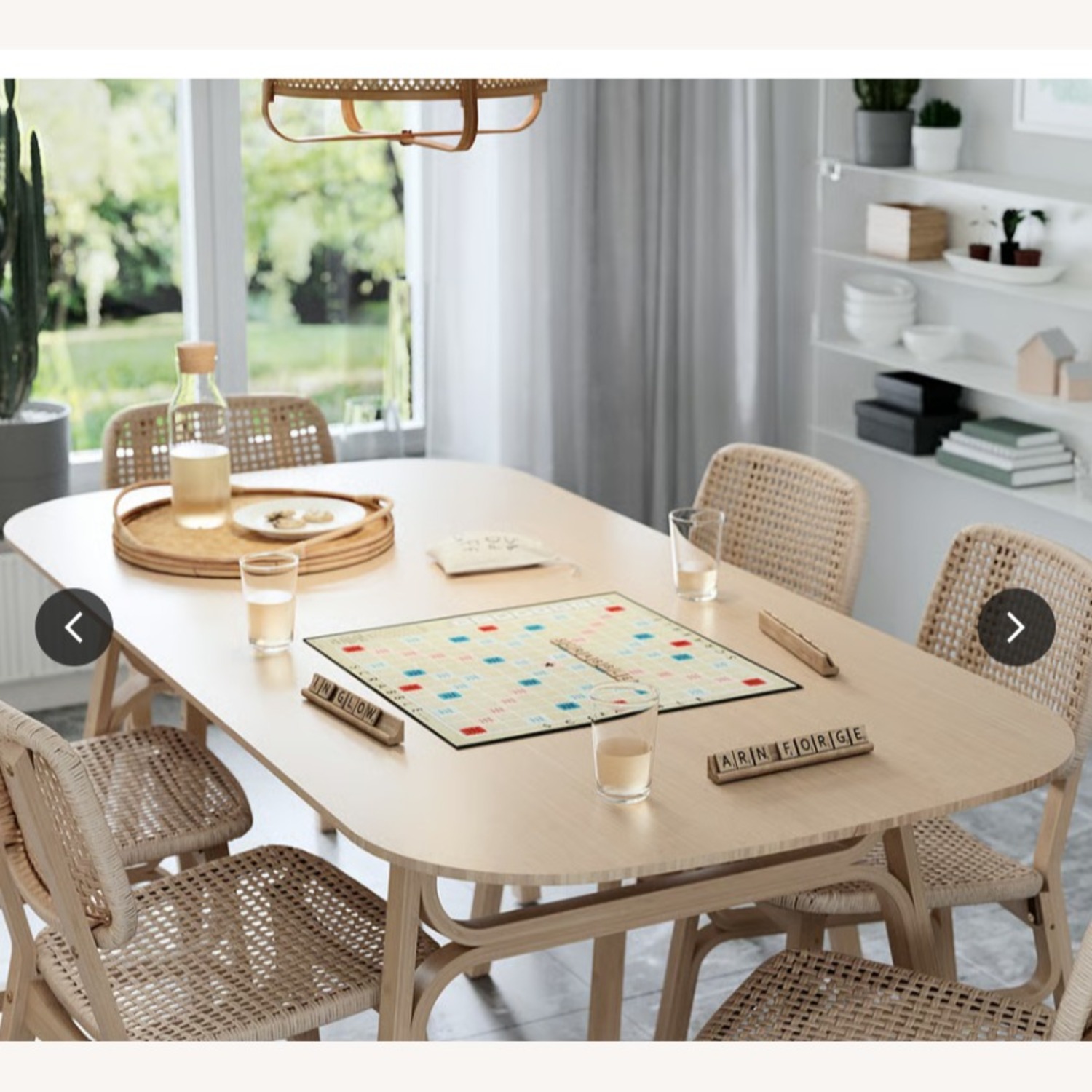 IKEA Voxlov Natural Bamboo Dining Table - image-2