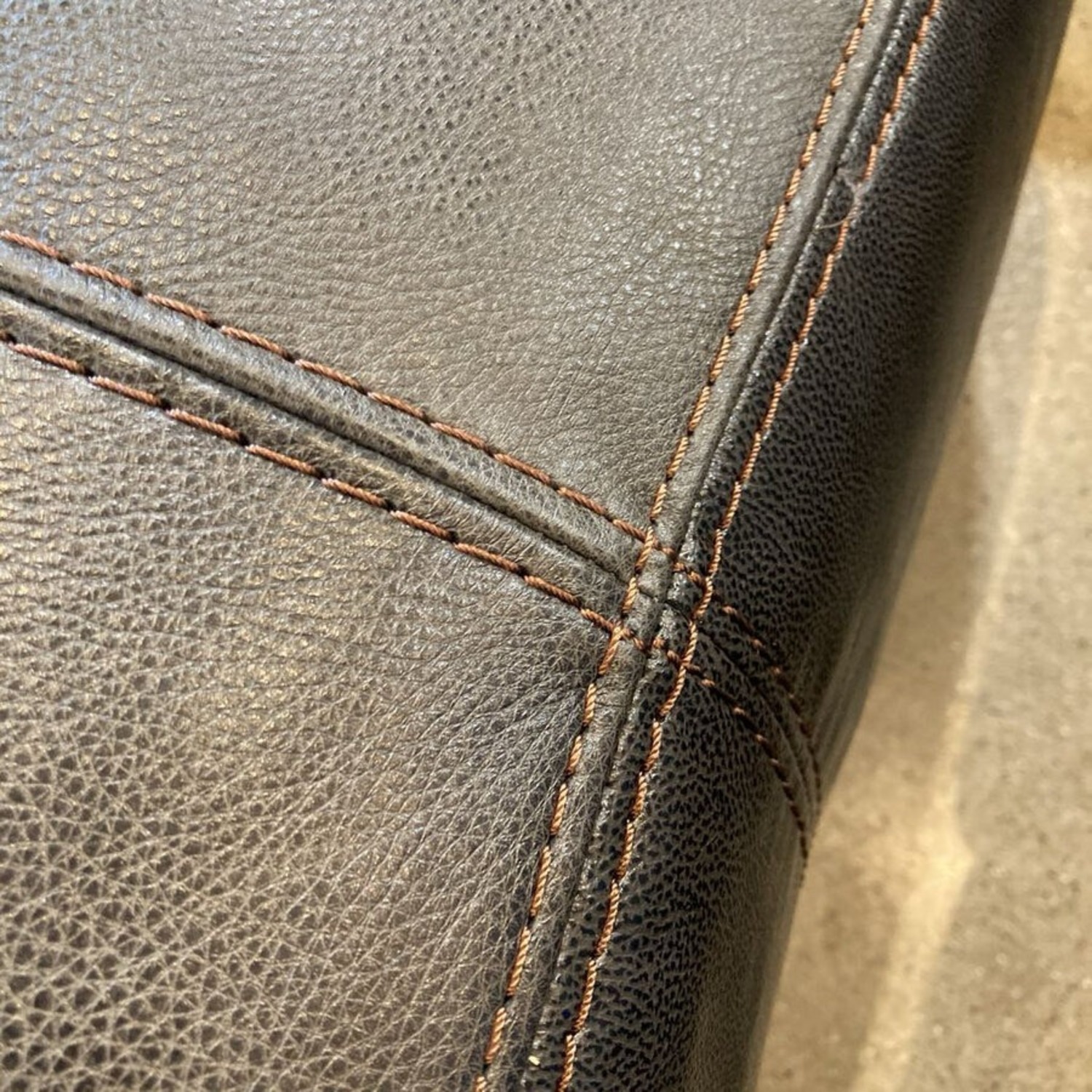 Italian Leather 2 Piece w Ottoman Sectional - image-13