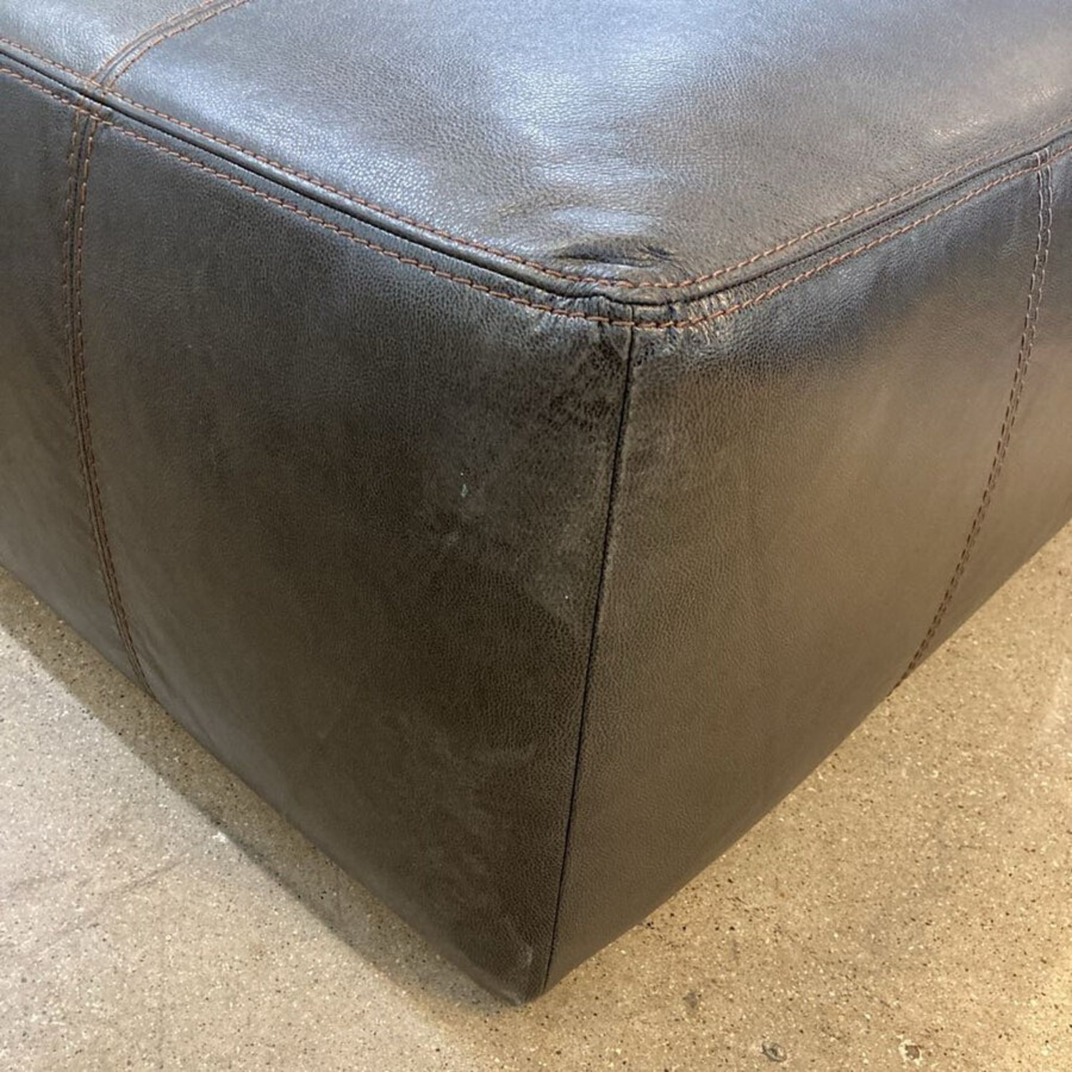 Italian Leather 2 Piece w Ottoman Sectional - image-12