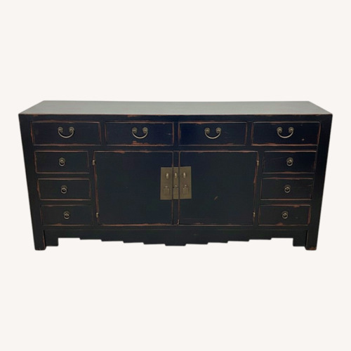 Used Asian Style Wood Media Console for sale on AptDeco