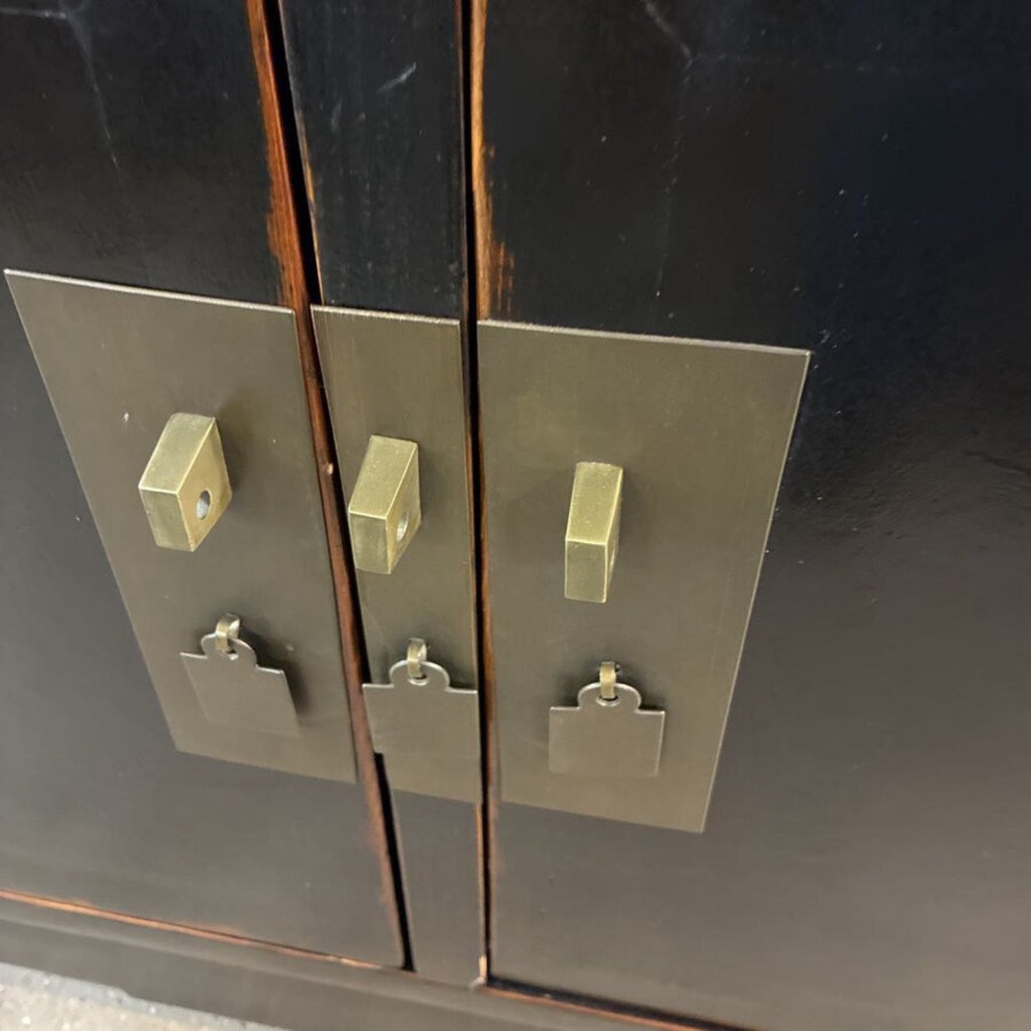 Asian Style Wood Media Console - image-8