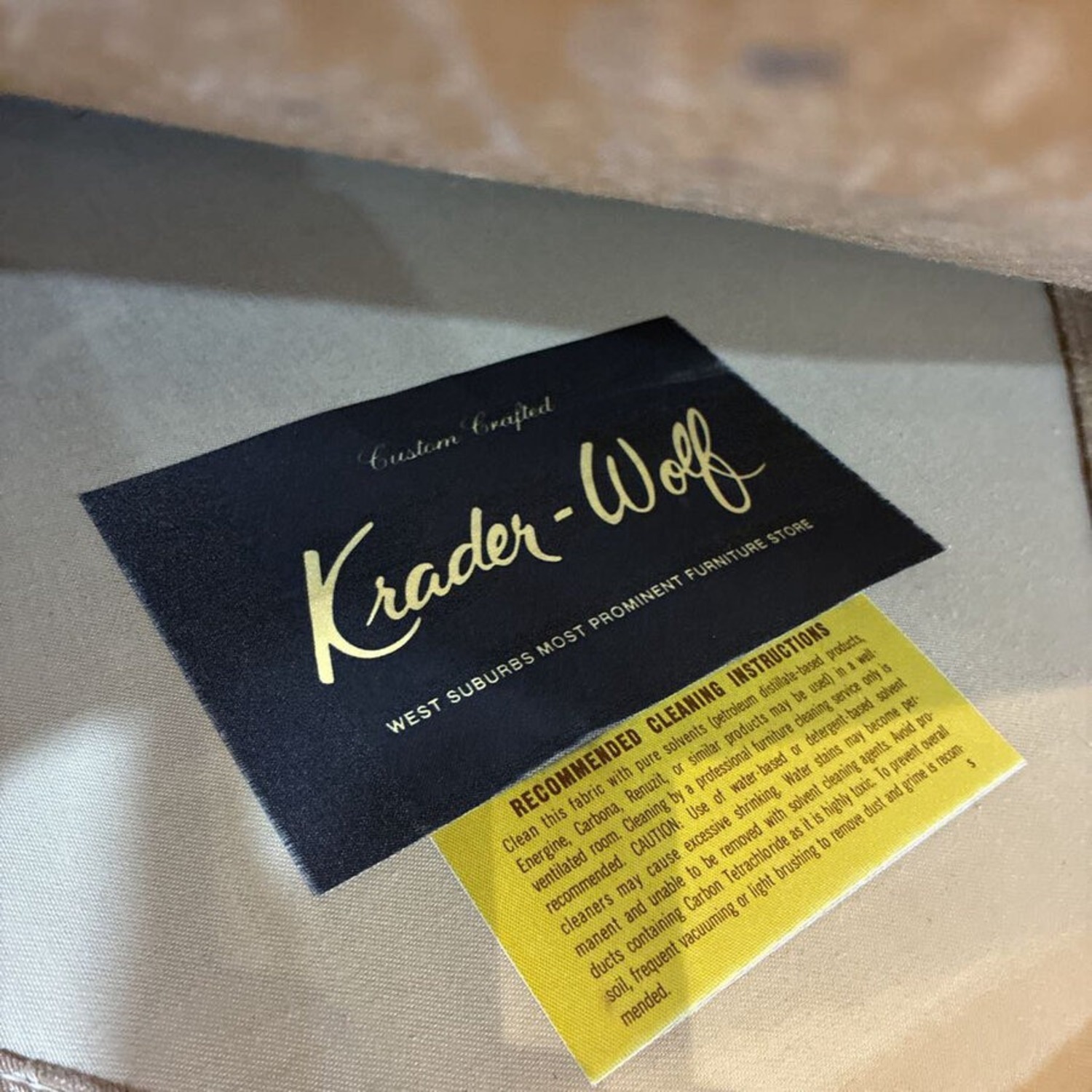 Upholstered Wingback w Wood Claw Feet Chair - image-6