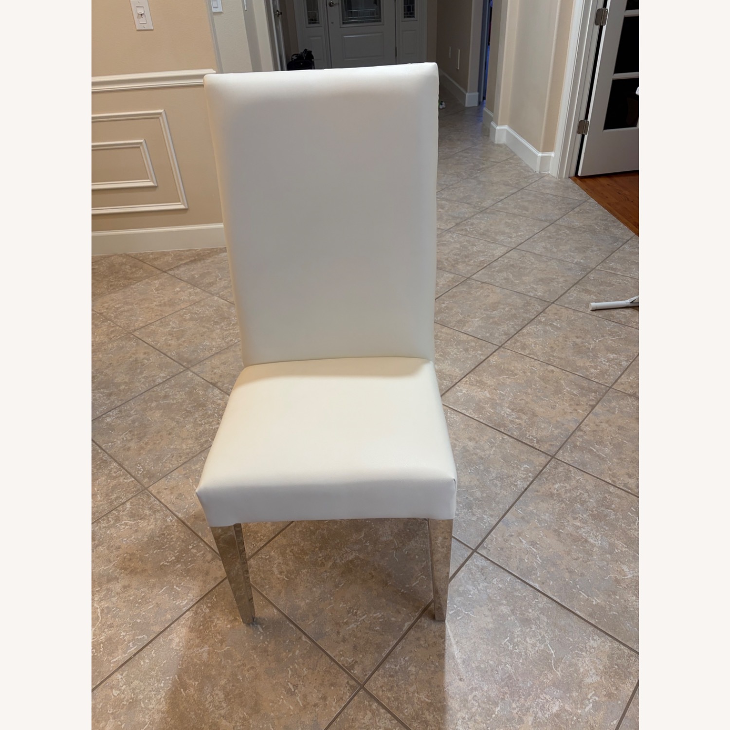 White Glass Dining Set - image-7