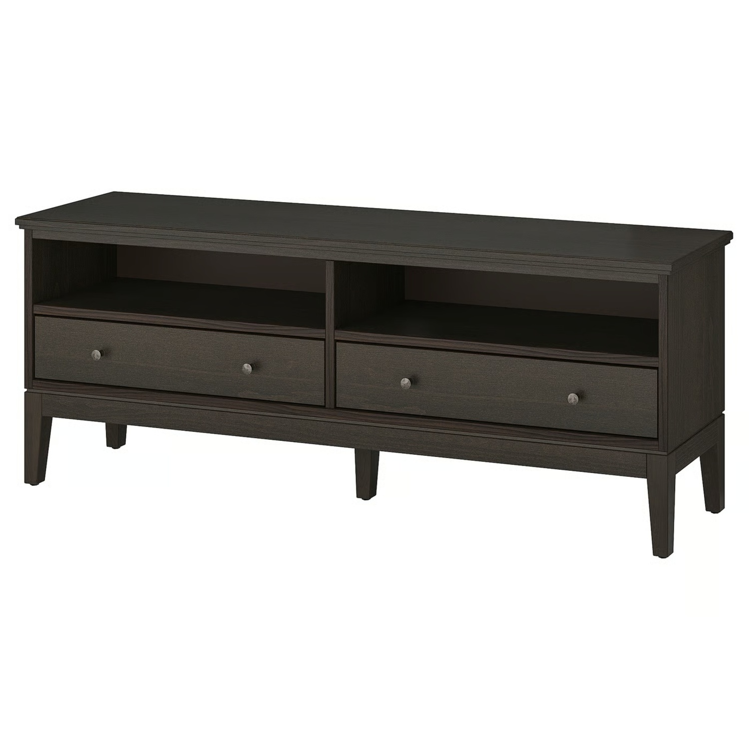 IKEA Idanas Dark Brown Wood TV Stand - image-5