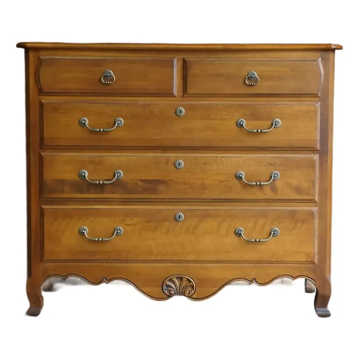 Ethan Allen Country French Natural Wood Dresser - image-4