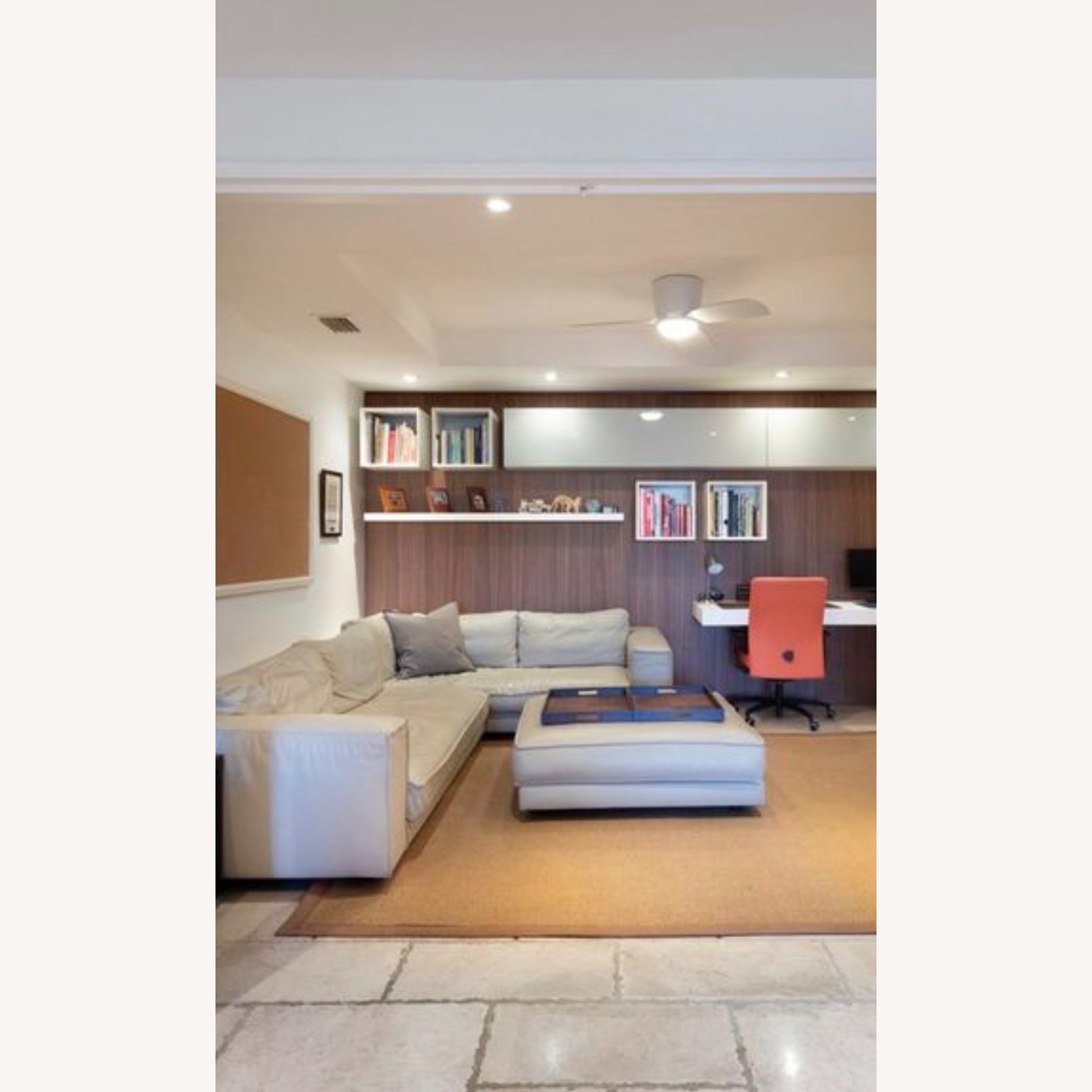 Italian L Leather Sectional - image-2