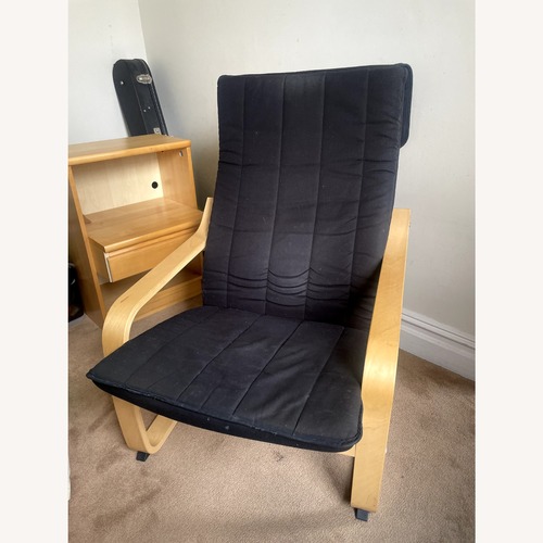 Used IKEA Poang Black Armchair for sale on AptDeco