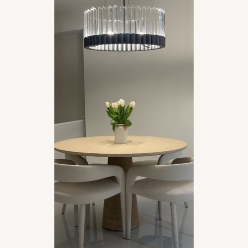 Used CB2 Risette Dark Gray Metal Ceiling Lamp for sale on AptDeco