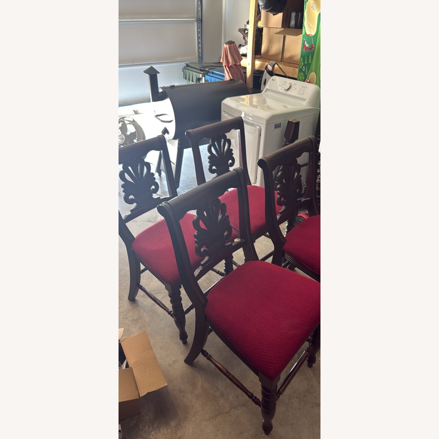 Dark Brown Wood Dining Table - image-3