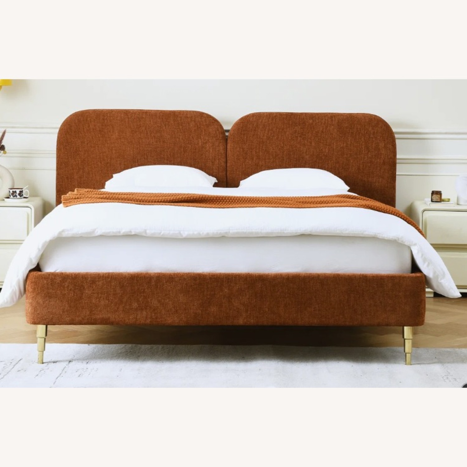 Willma Upholstered Platform Bed Frame and Headboard - image-2