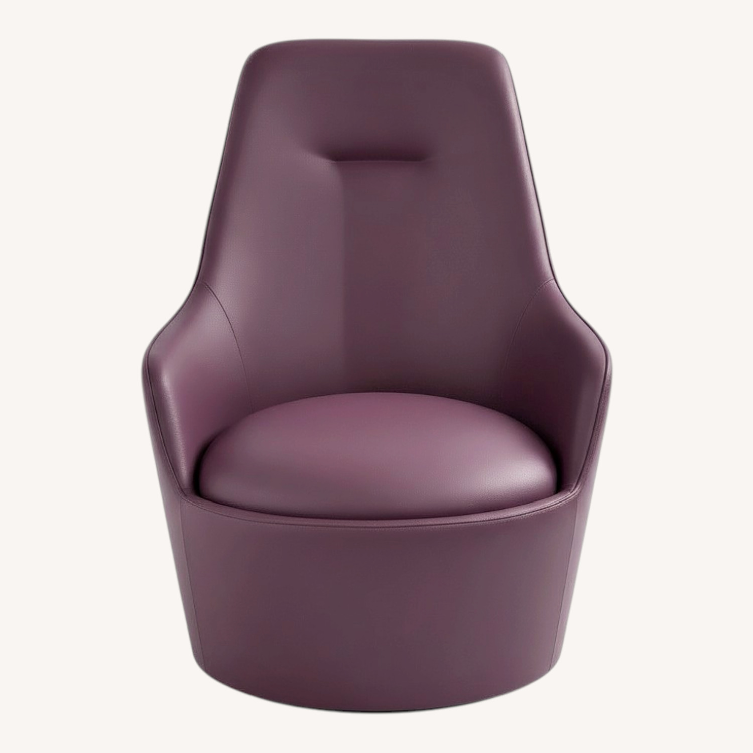 Lazzoni Lande Purple Leather Armchair - image-0
