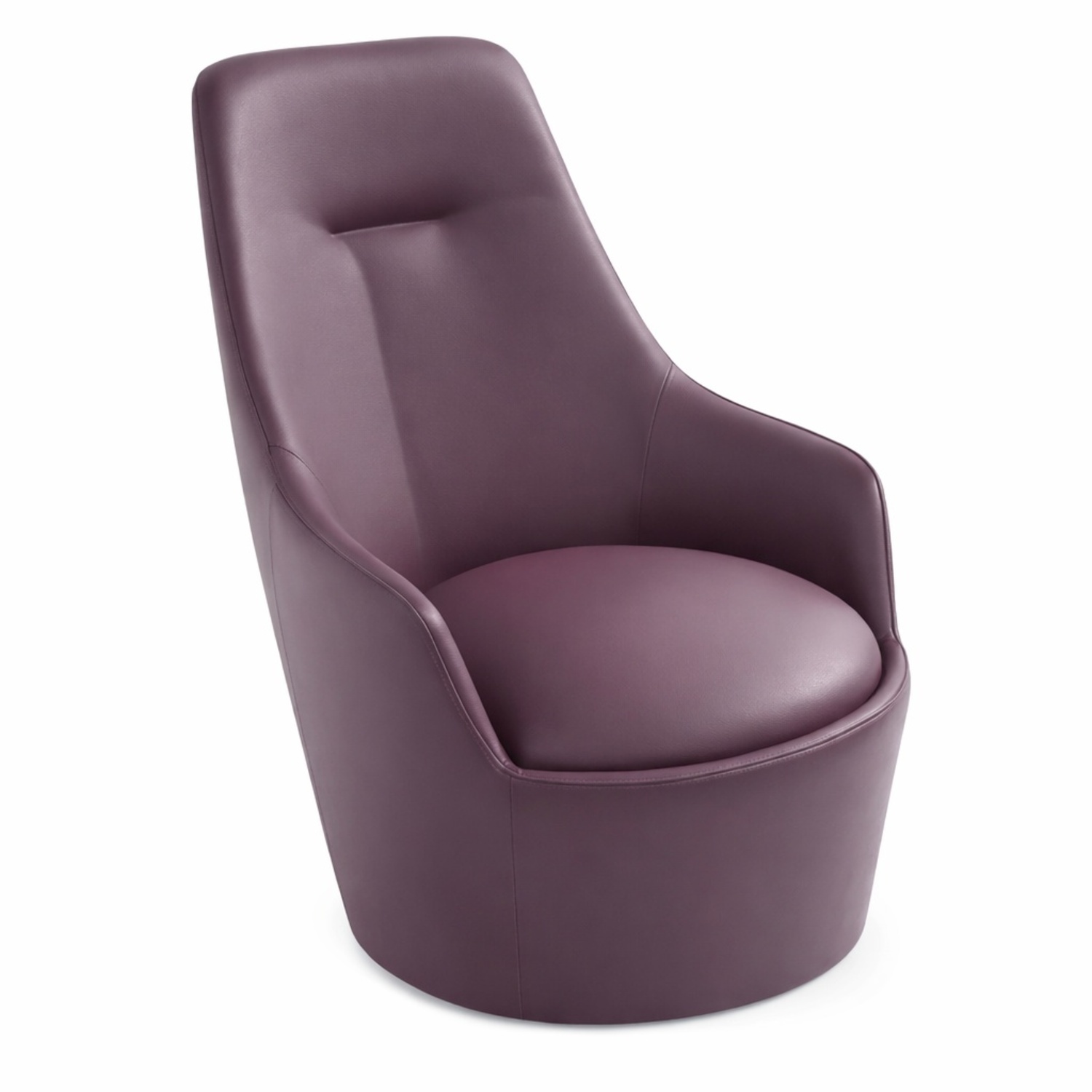 Lazzoni Lande Purple Leather Armchair - image-4