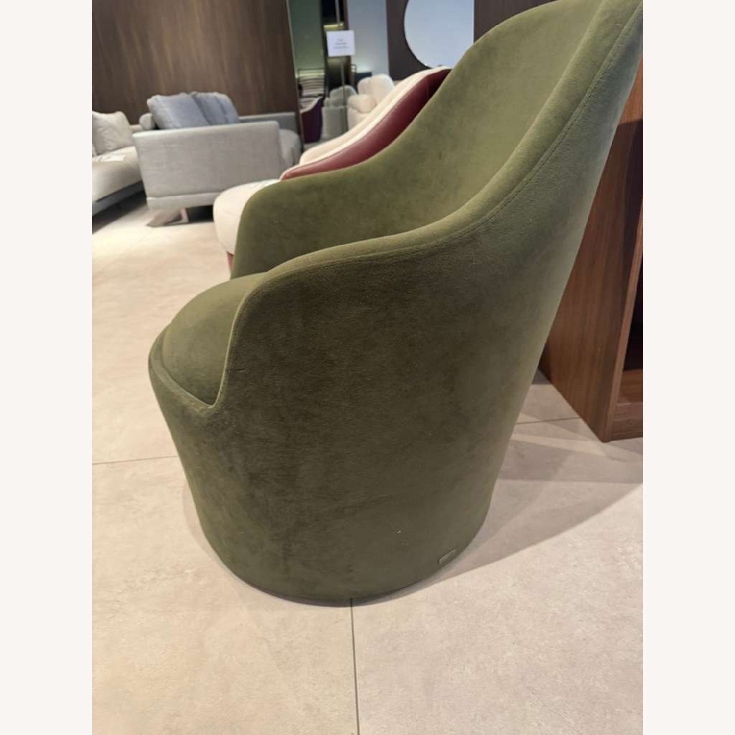 Lazzoni Ena Armchair Green Fabric Armchair - image-3