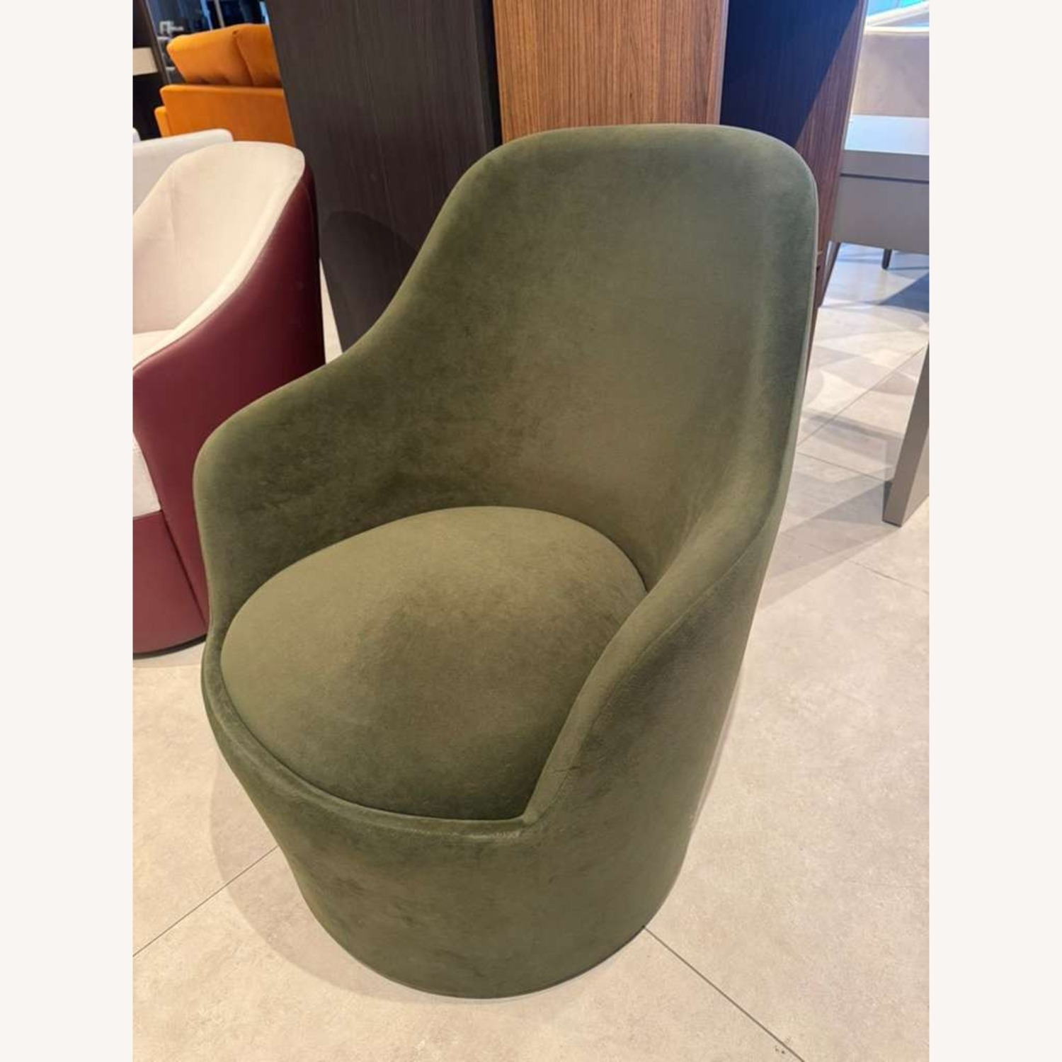 Lazzoni Ena Armchair Green Fabric Armchair - image-2