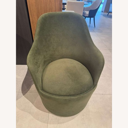 Used Lazzoni Ena Armchair Green Fabric Armchair for sale on AptDeco