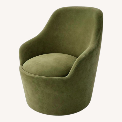 Used Lazzoni Ena Armchair Green Fabric Armchair for sale on AptDeco