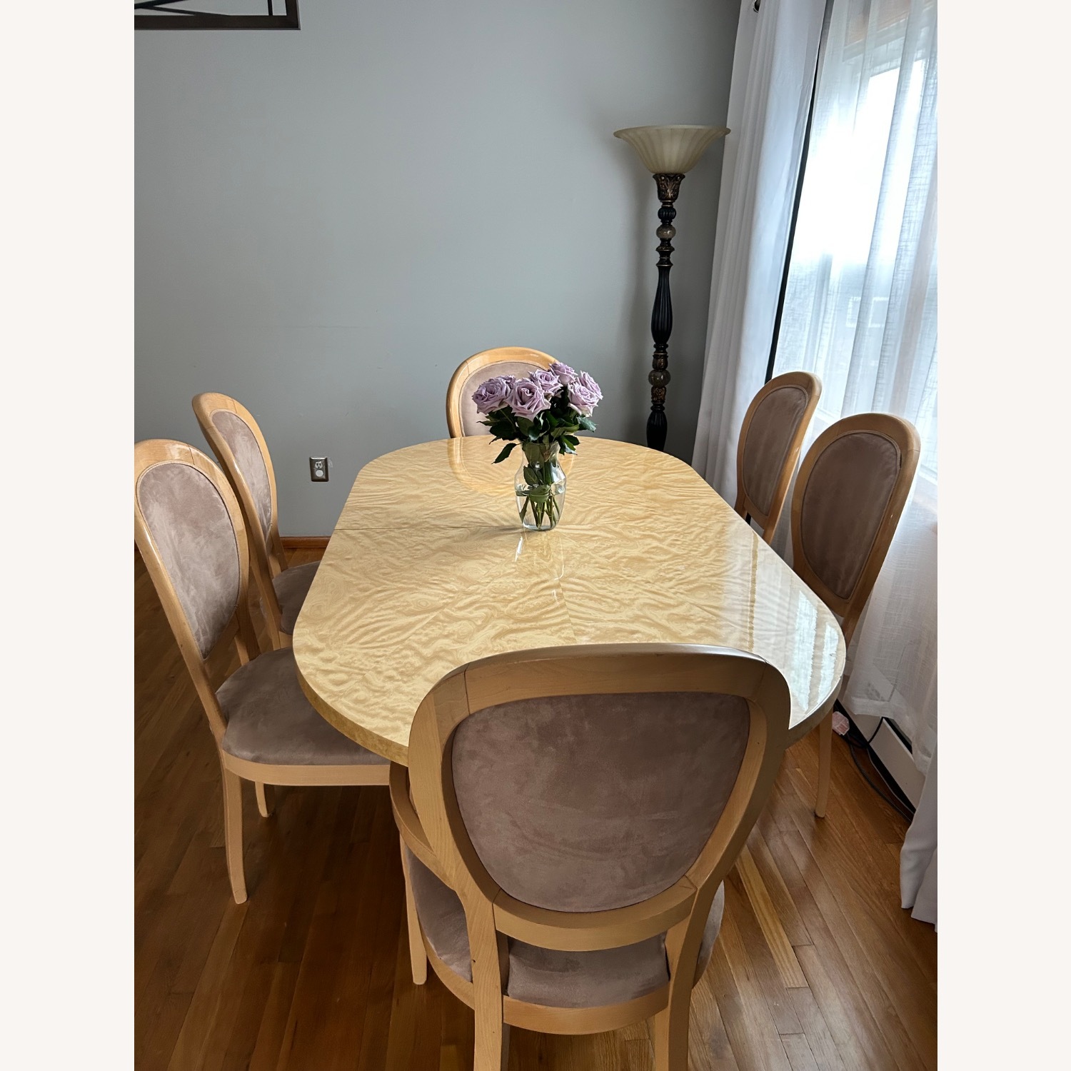 Italian Wood Dining Set - image-5