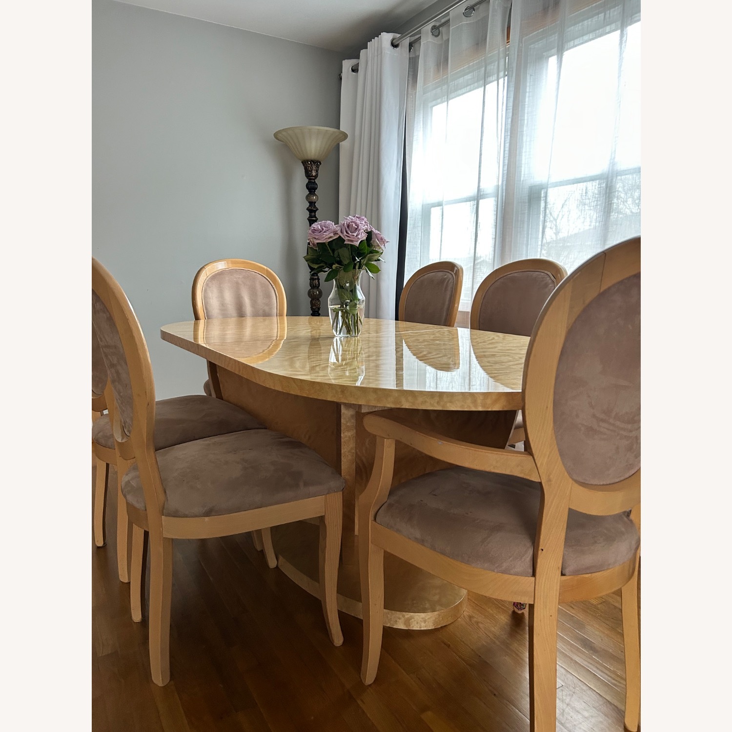 Italian Wood Dining Set - image-4