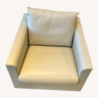 Lazzoni Ada White Leather Armchair