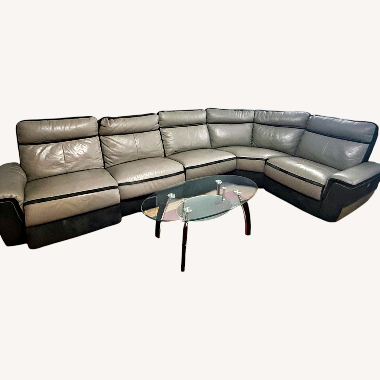 ESF Wholesale Furniture Dark Gray 3+ Seater Sofa - image-7