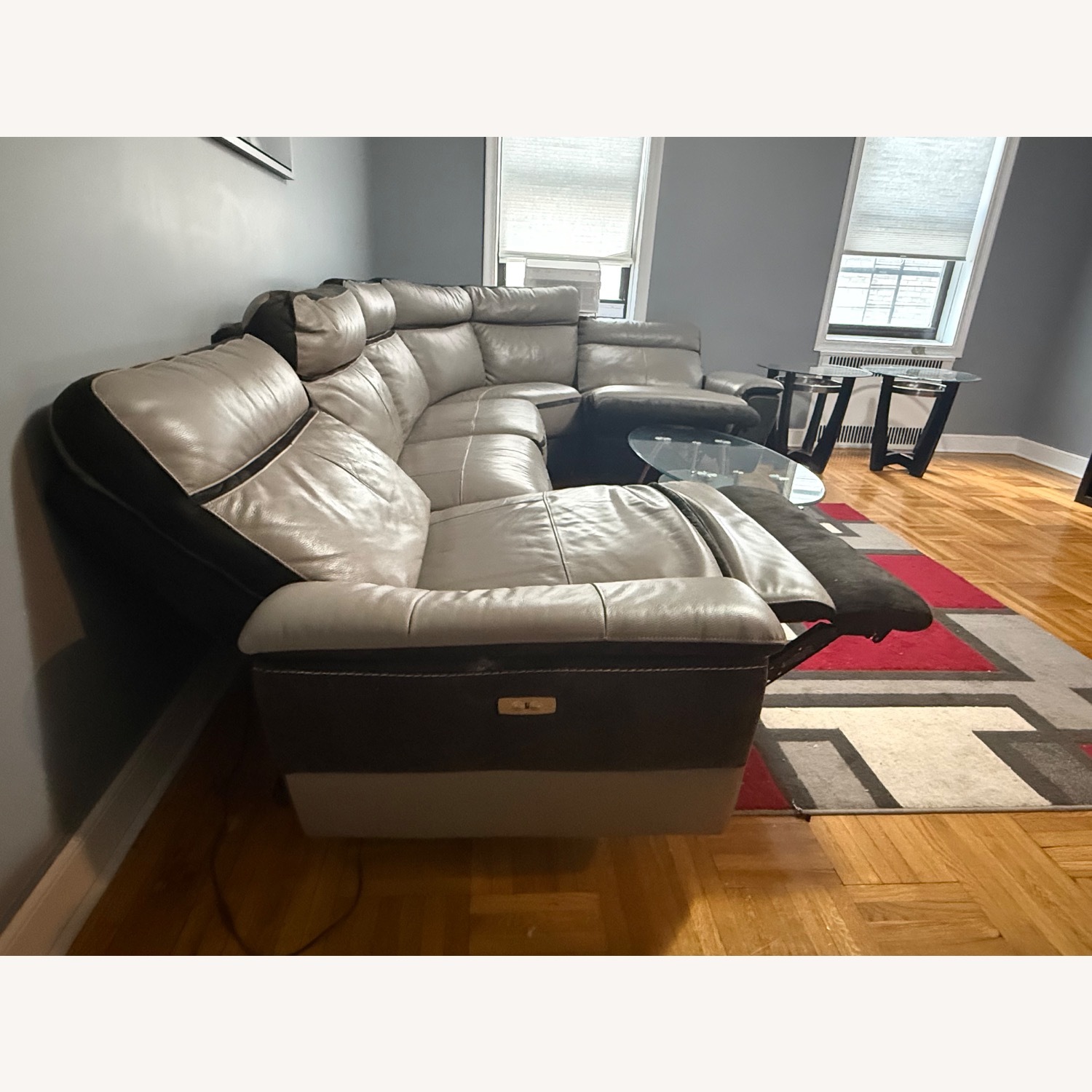 ESF Wholesale Furniture Dark Gray 3+ Seater Sofa - image-4