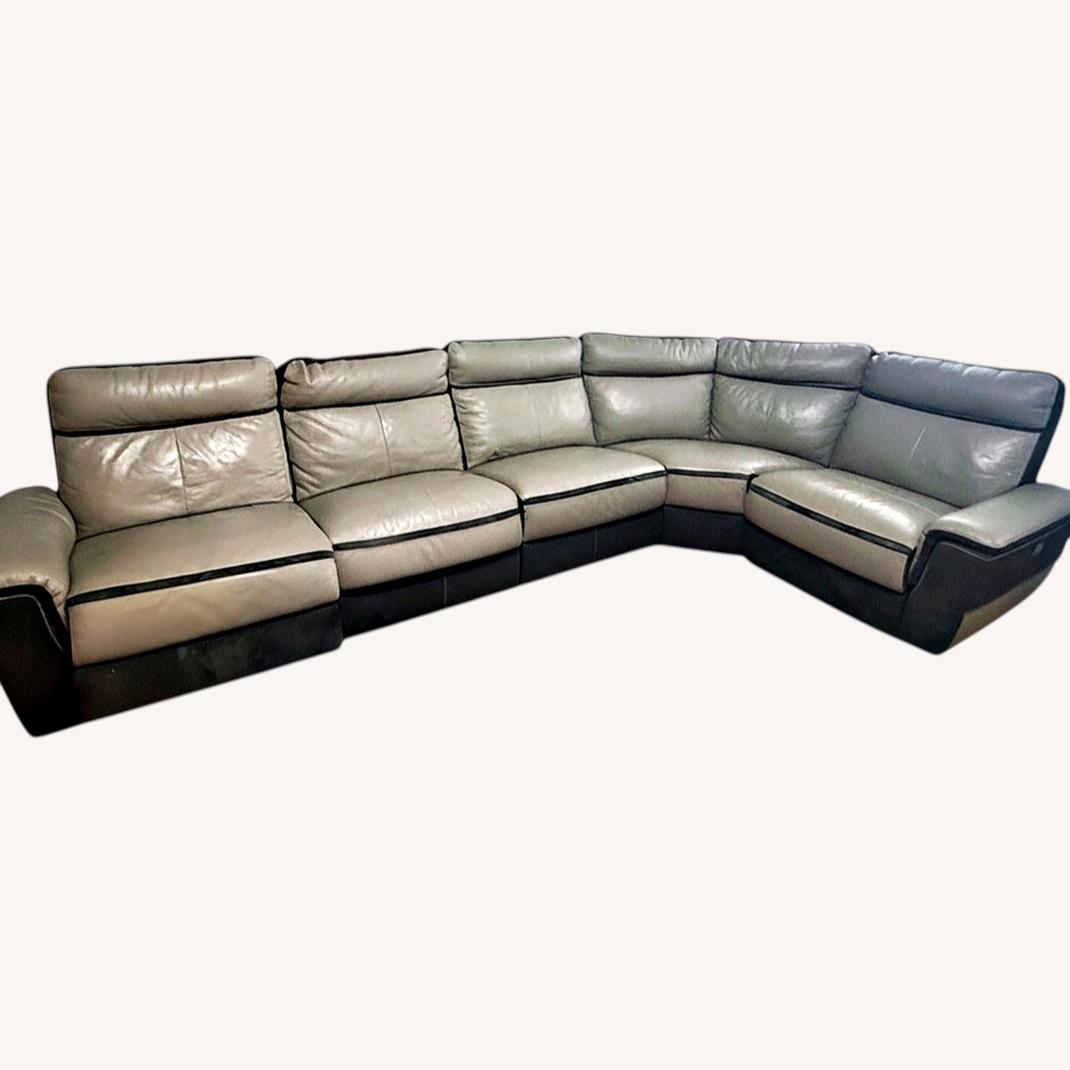ESF Wholesale Furniture Dark Gray 3+ Seater Sofa - image-0