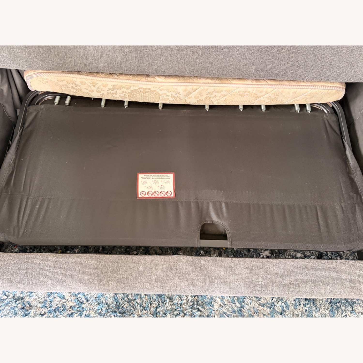 West Elm Urban Sleeper Sectional W Chaise Storage - image-6