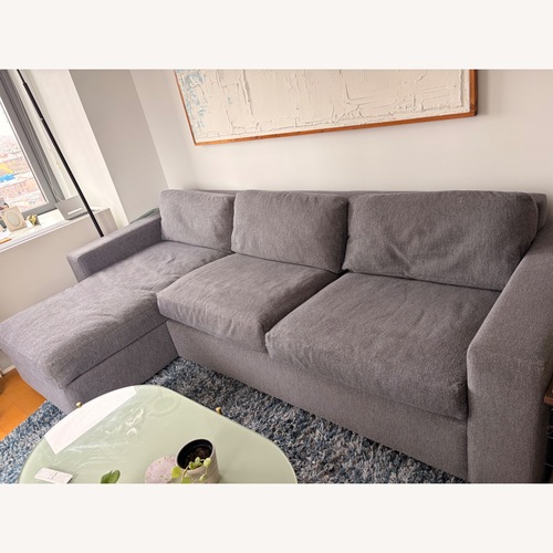 Used West Elm Urban Sleeper Sectional W Chaise Storage for sale on AptDeco