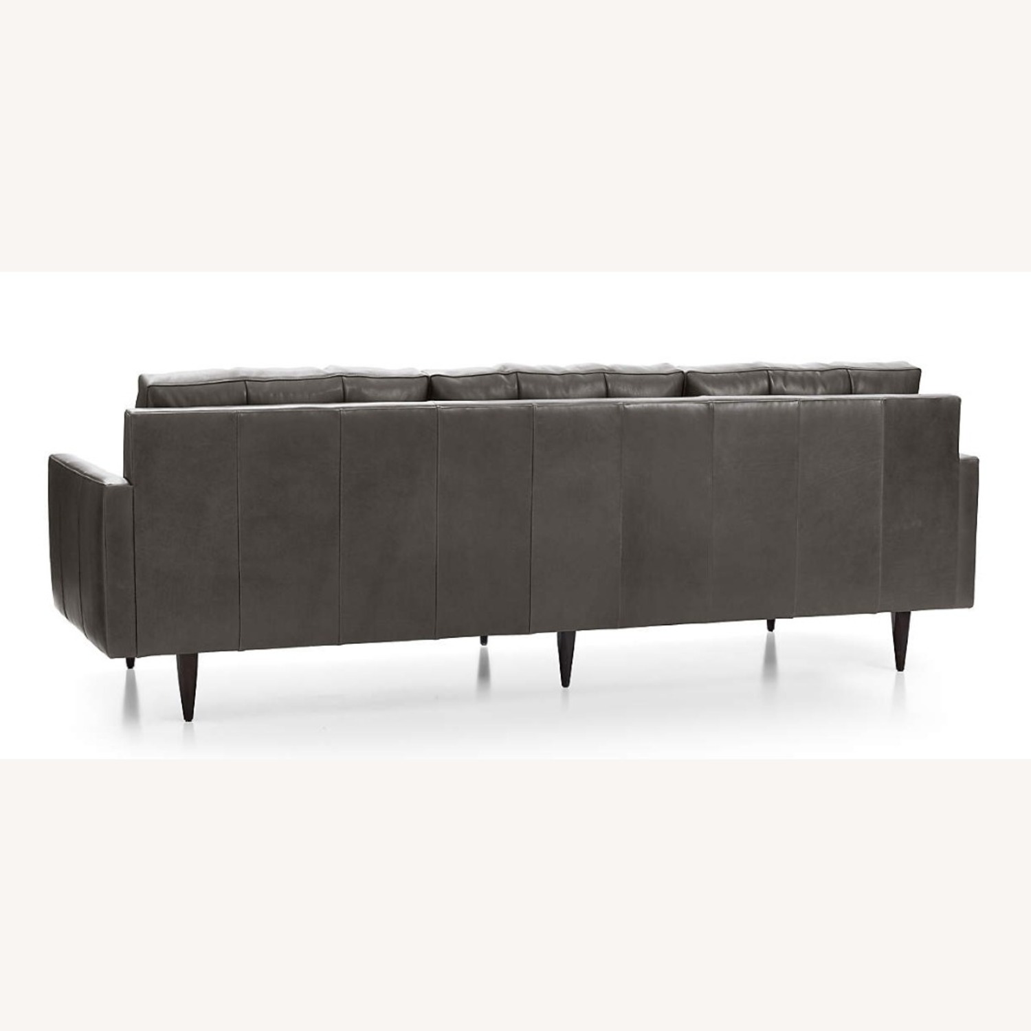Crate & Barrel Petrie Leather Midcentury Sectional - image-2