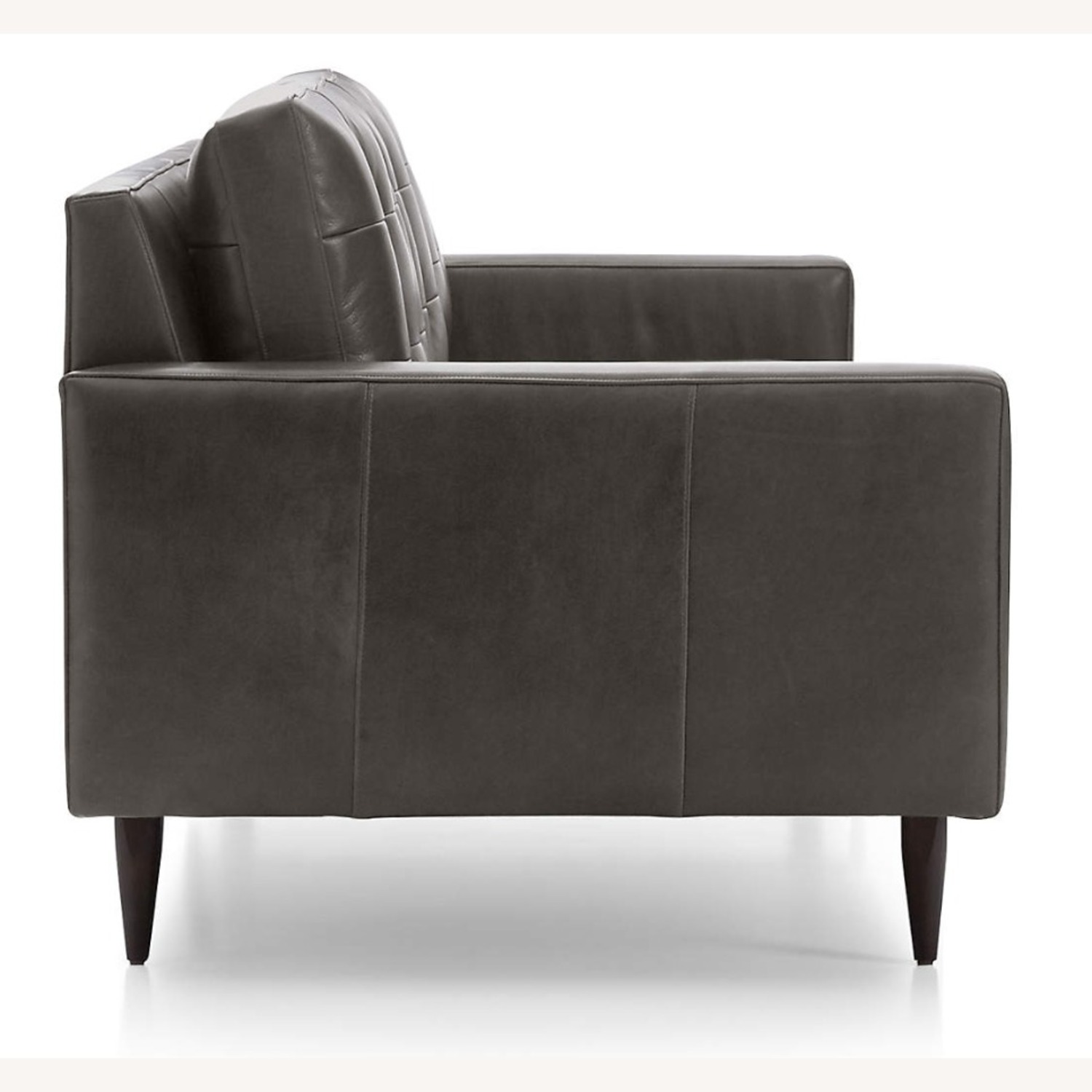 Crate & Barrel Petrie Leather Midcentury Sectional - image-3