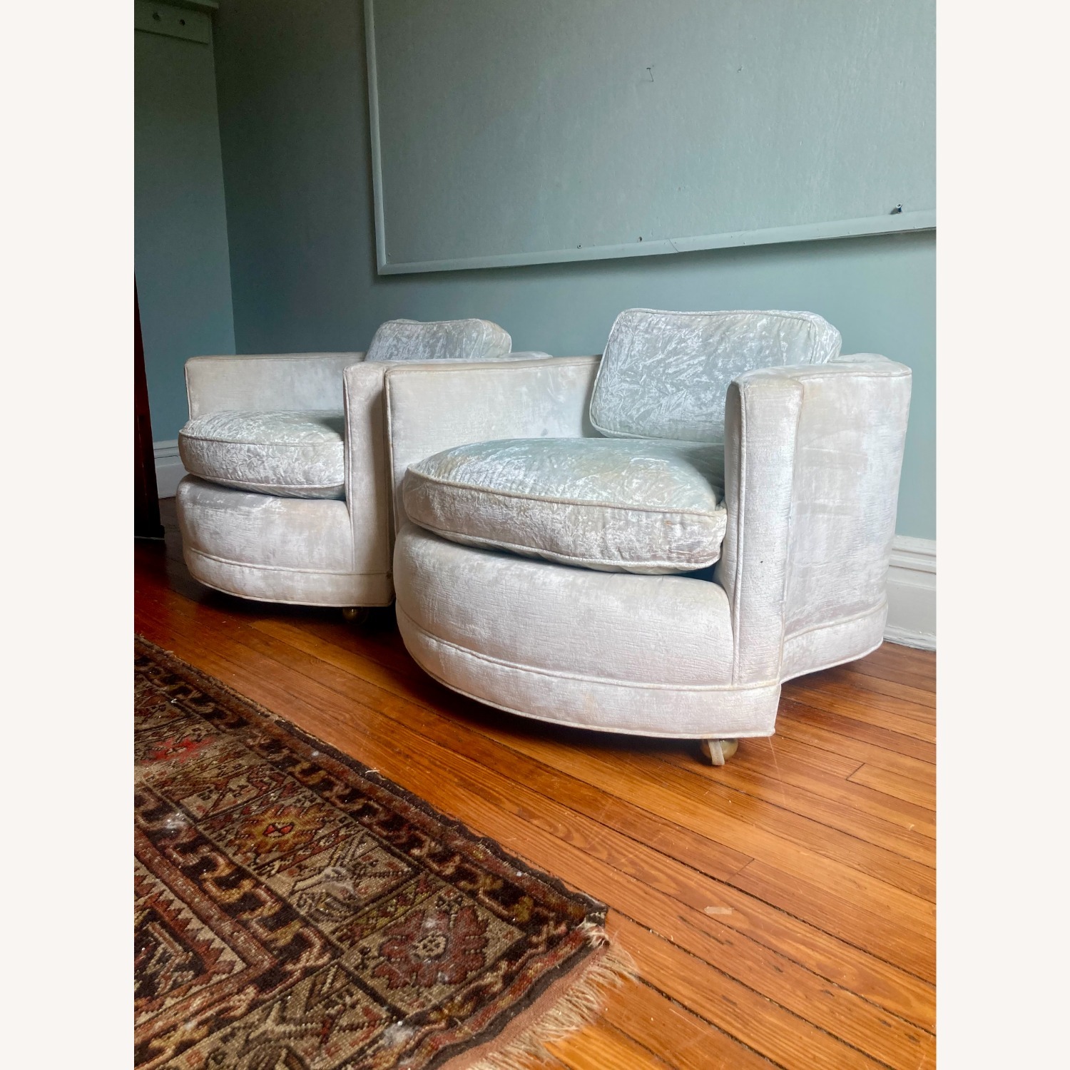 Vintage Swivel Club Chairs - image-1