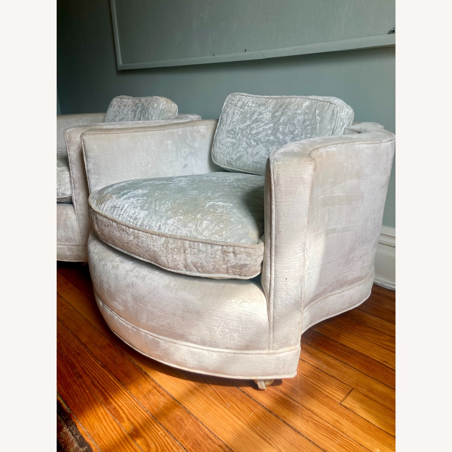 Vintage Swivel Club Chairs - image-5
