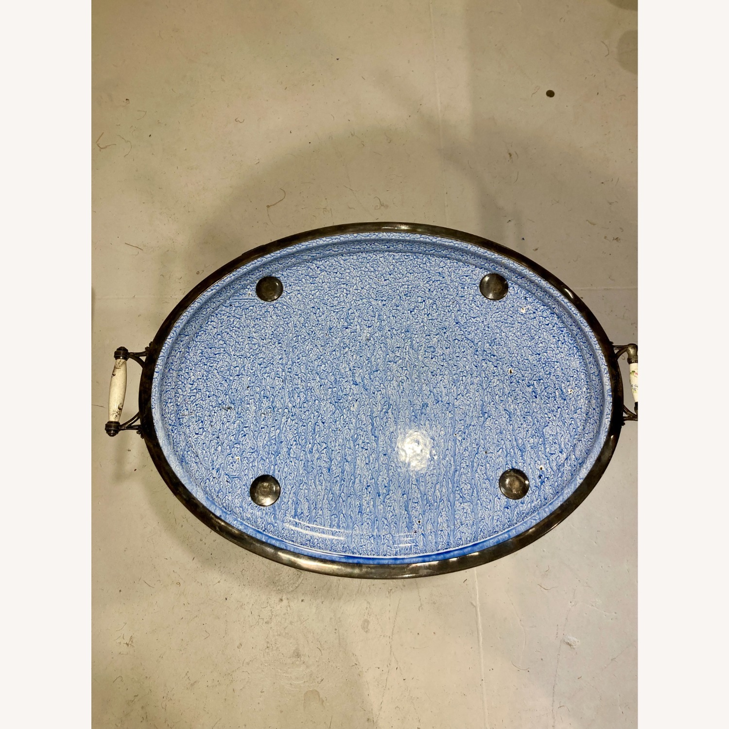 Vintage Oval Tray Table - image-7