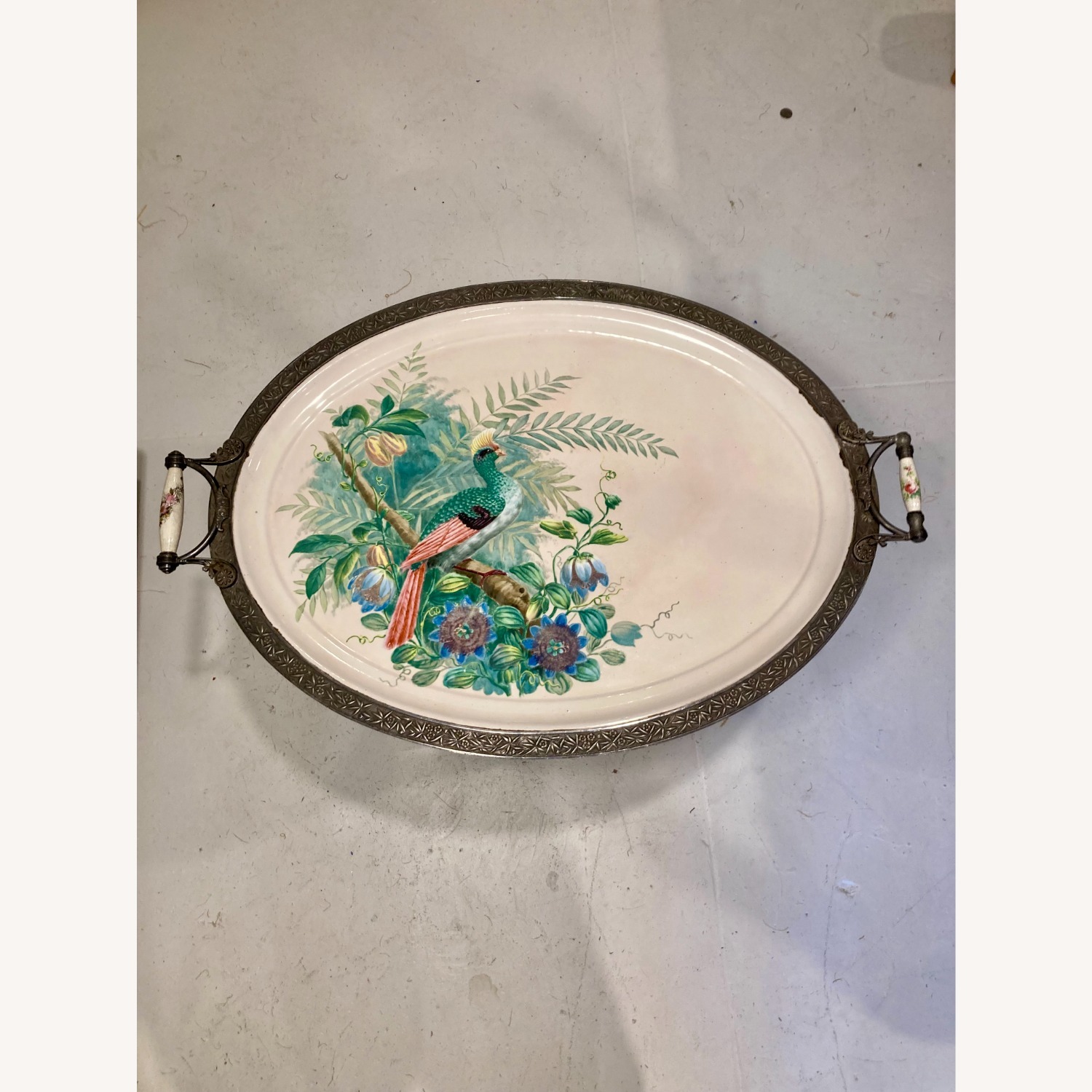 Vintage Oval Tray Table - image-1