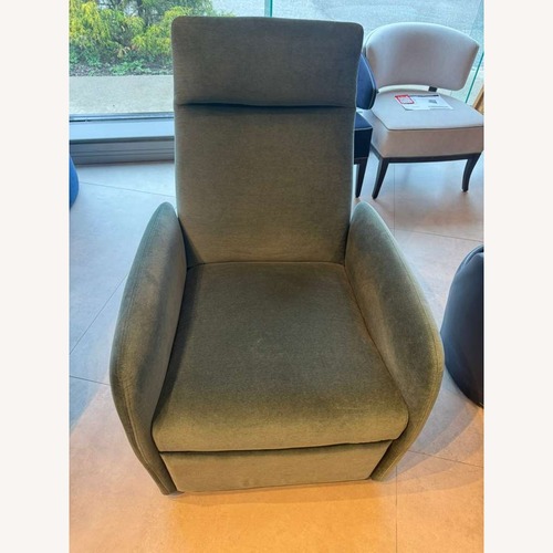 Used Lazzoni Radi Green Fabric Armchair for sale on AptDeco