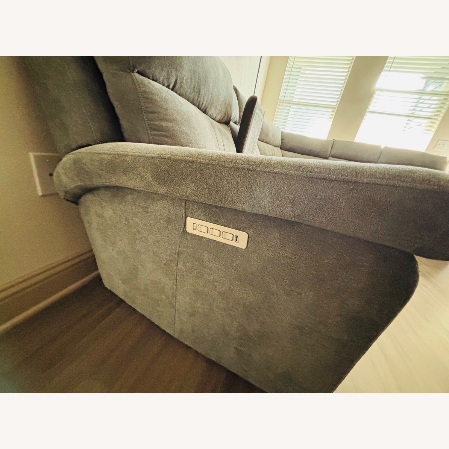 Dark Gray Fabric 3+ Piece Sectional - image-5