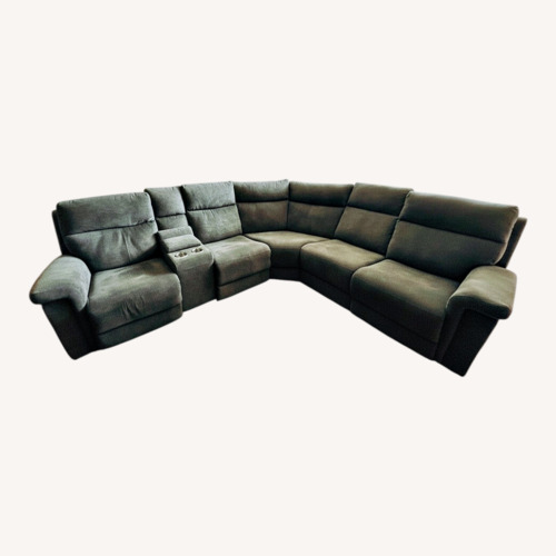 Used Dark Gray Fabric 3+ Piece Sectional for sale on AptDeco