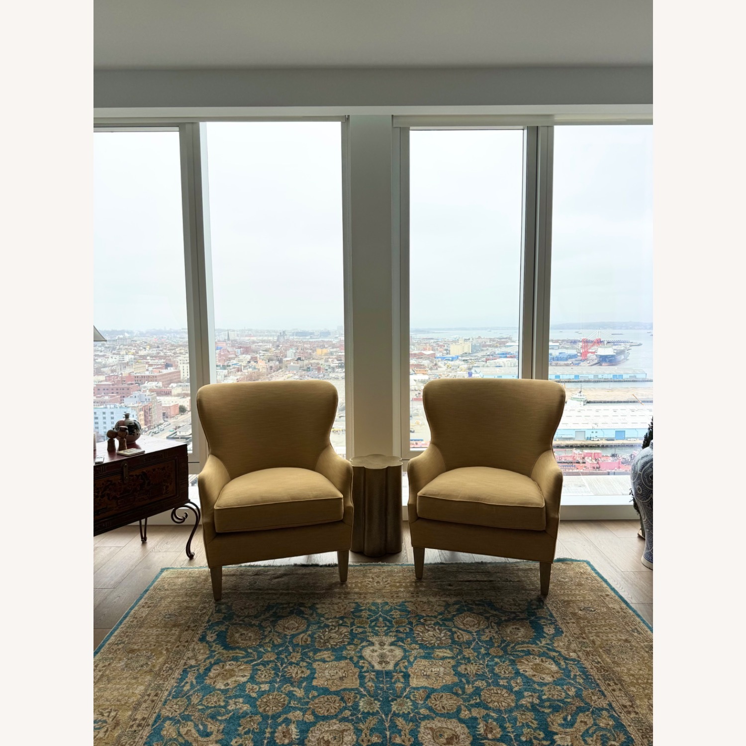 Lee Industries Gold Armchair - image-3