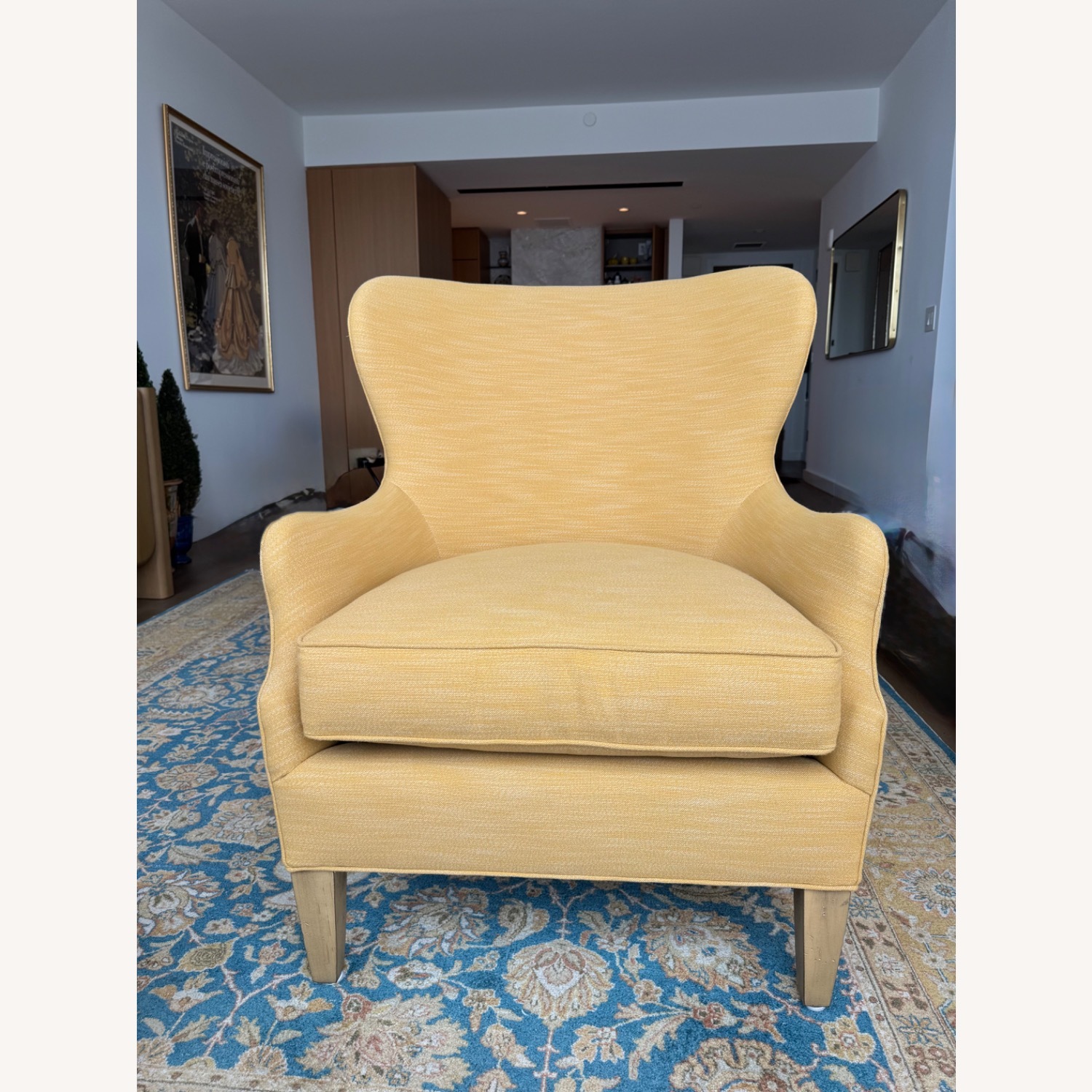 Lee Industries Gold Armchair - image-1
