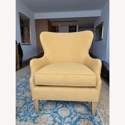 Used Lee Industries Gold Armchair for sale on AptDeco