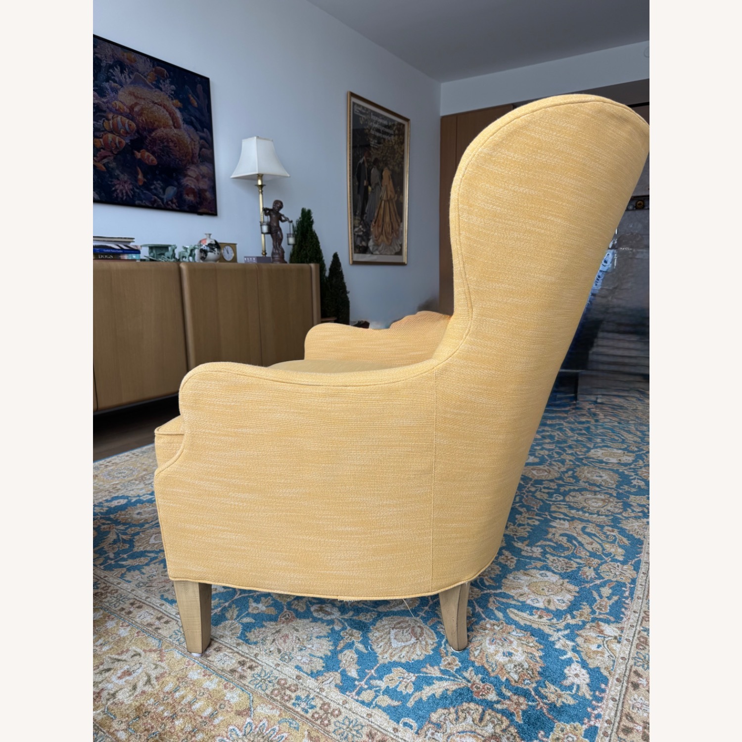 Lee Industries Gold Armchair - image-2