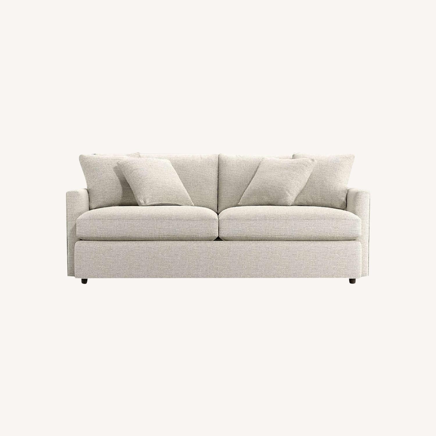 Crate & Barrel Natural Fabric 3+ Seater Sofa - image-1