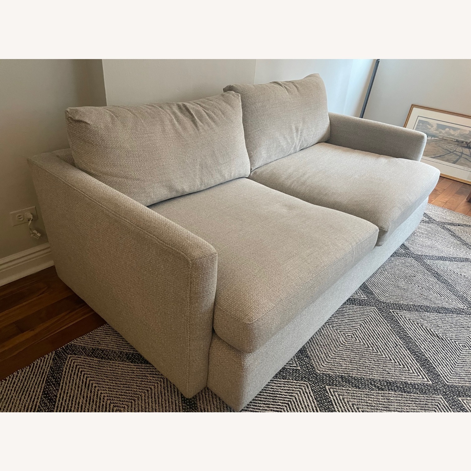 Crate & Barrel Natural Fabric 3+ Seater Sofa - image-4