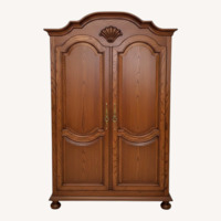 Century Furniture Dark Brown Wood Armoire
