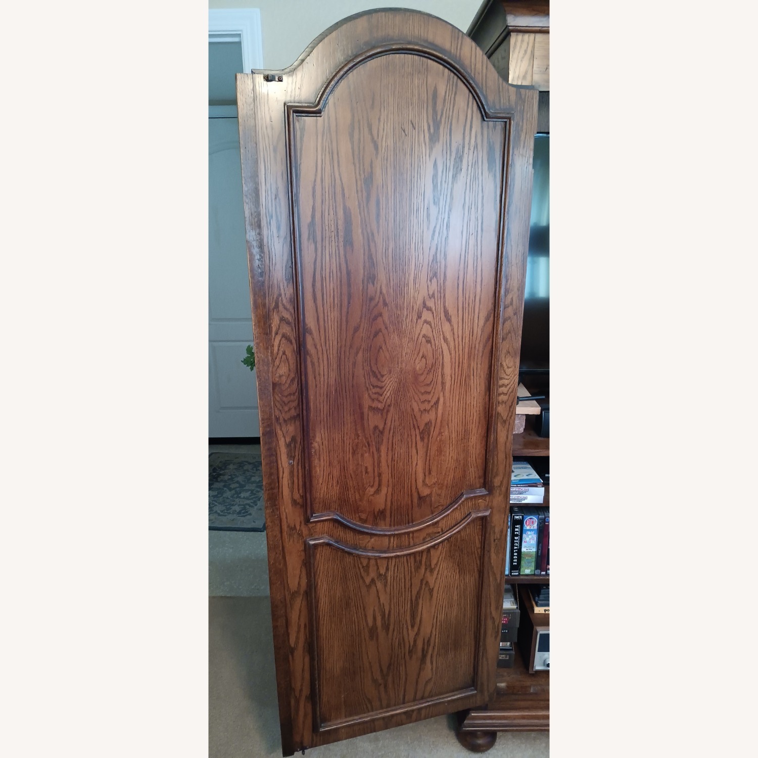 Century Furniture Dark Brown Wood Armoire - image-9
