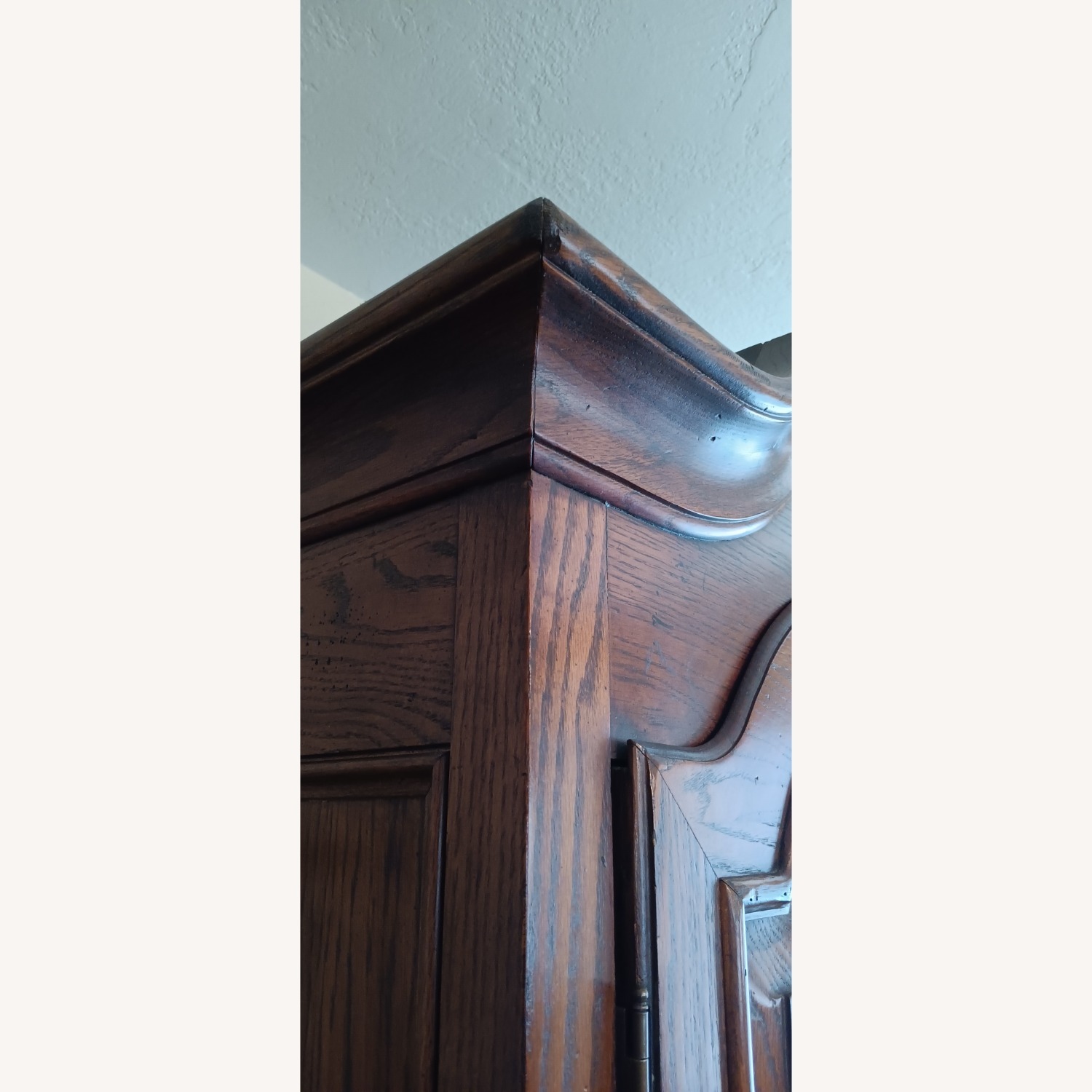 Century Furniture Dark Brown Wood Armoire - image-5