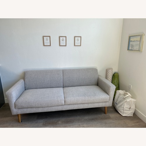 Used West Elm Oliver Twill Dove Gray Sofa for sale on AptDeco