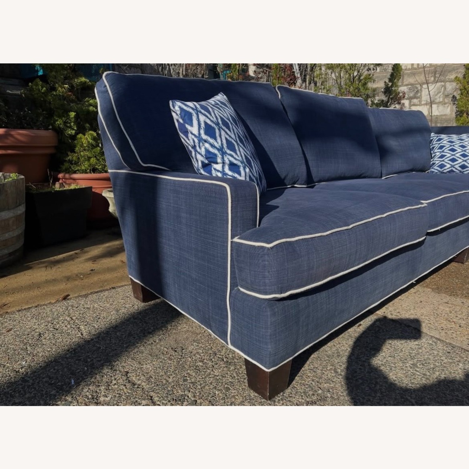 Lee Industries Blue 3+ Seater Sofa - image-4