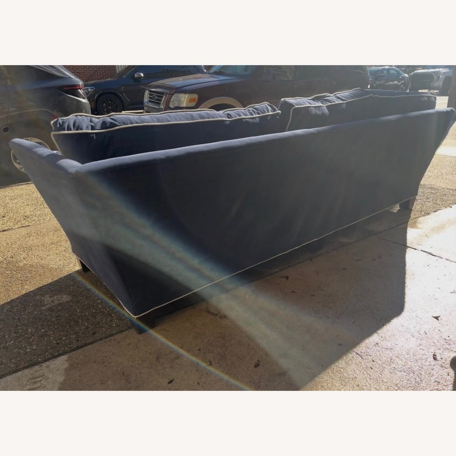 Lee Industries Blue 3+ Seater Sofa - image-6